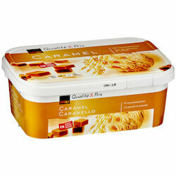 Crème glacée double crème &amp; caramel 900ml