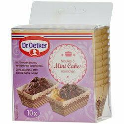 Dr. Oetker Moules pour mini-cakes 10 pièces 40g