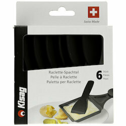 Spatules à raclette Kisag, noir, 6 pièces