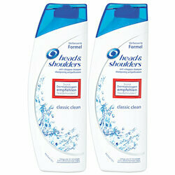 Head &amp; Shoulders Shampooing Classic Clean 2x300ml 600ml