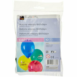 Ballons Happy Birthday 10 pièces