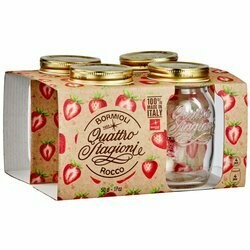 Quattro Bocaux en verre pour confiture 0.5 litre 4 pièces