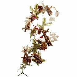 Guirlande feutre Snowflake blanche