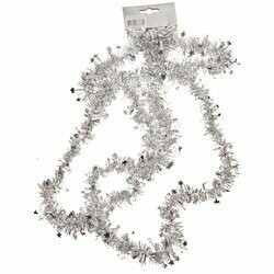 Guirlande avec Etoiles argent 270cm
