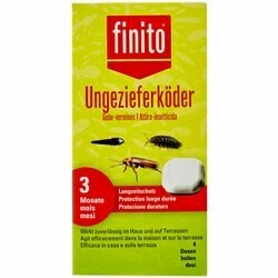 Finito Appât pour vermines 4 pièces