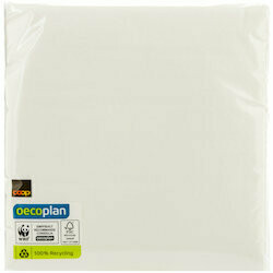 Oecoplan Serviettes en papier 1/4 FSC 33x33cm 100 pièces