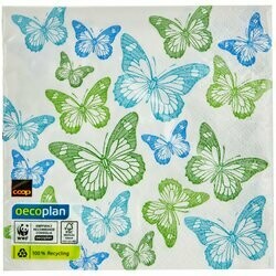 Oecoplan Serviettes en papier Melody FSC 33cm 20 pièces