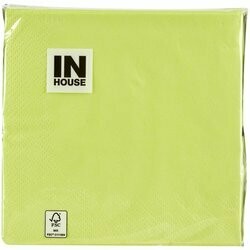 Inhouse Serviettes lime 30 pièces