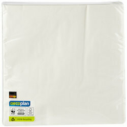 Oecoplan Serviettes en papier blanc FSC 40cm 50 pièces