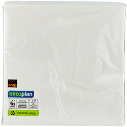 Oecoplan Serviettes en papier blanc FSC 33cm 50 pièces