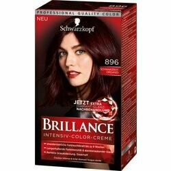 Brillance Colorant pour cheveux noir rouge Organdi 896 143ml