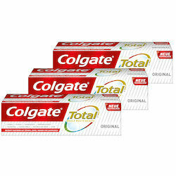 Colgate Dentifrice Total Original 3x75ml 300ml