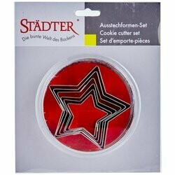 Städter Emporte-pièces en étoile 3 pièces