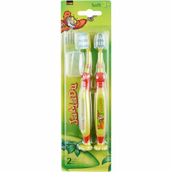 JaMaDu Brosses à dents Kids 3 ans+ 2 pièces