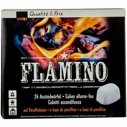 Flamino Cubes de paraffine allume-feu 24 pièces