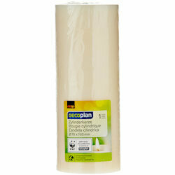 Oecoplan Bougie cylindrique crème 70x180mm