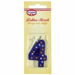 Dr. Oetker Bougie chiffre 4