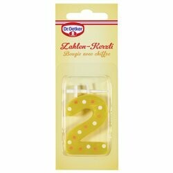Dr. Oetker Bougie chiffre 2