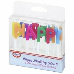 Dr. Oetker Bougies en lettres Happy Birthday
