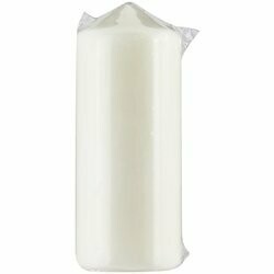 Bougie cylindrique blanche 8x20cm