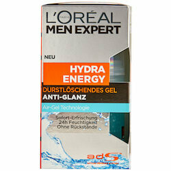 L&#39;Oréal Gel nettoyant Hydra Energy Men Expert 50ml