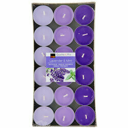 Bougies chauffe-plat Lavande &amp; Menthe 36 pièces