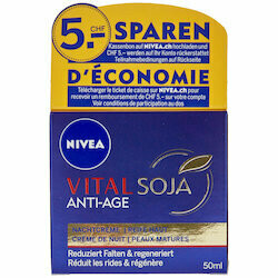Nivea Vital Anti-Agecrème nuit Soja 50ml