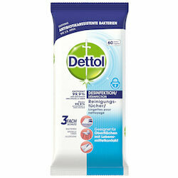 Lingettes pour désinfection et nettoyage 60pce