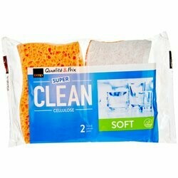 Super Clean Éponges cellulosiques Soft 2 pièces