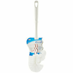 Brosse blanche flexible pour WC &amp; rebord