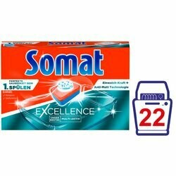 Somat Pastilles pour lave-vaisselle Excellence 22 pièces