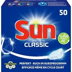 Sun Pastilles pour lave-vaisselle Classic Lemon 50 pièces