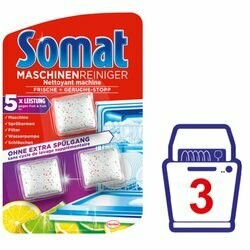 Somat Pastilles nettoyantes pour machine 3 pièces 60g