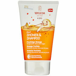 Gel douche &amp; shampooing Weleda Kids 2 en 1 Orange fruitée 150ml