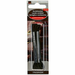 Lacets en corde noirs 75cm