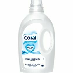 Coral Lessive liquide Optimal White 25 lessives 1.25L