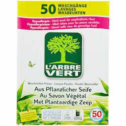 L&#39;Arbre Vert Lessive en poudre 50 lessives 2.5Kg