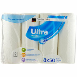 Subito Essuie-tout blanc 8 rouleaux