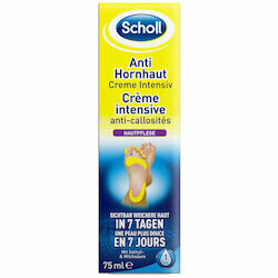 Scholl crème anti-callosités intensive, crème pour pieds 75ml