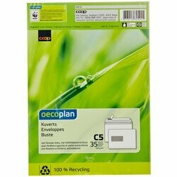 Oecoplan Enveloppes C5 avec fenêtre à gauche 35 pièces