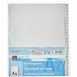Intercalaires extra large A4 A-Z