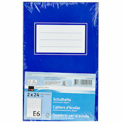 Qualité&amp;Prix cahiers E6 quadrillés 4mm sans cadre 2 pièce