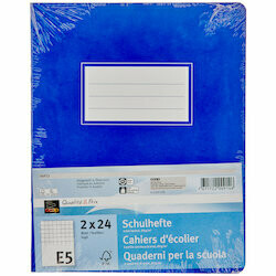 cahiers E5 quadrillés 4mm sans cadre 2 pièce