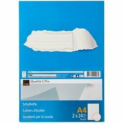 Cahiers lignés A4 FSC 2 pièces
