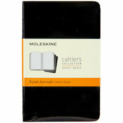 Moleskine Cahiers A6 ligné noir 3 pièces