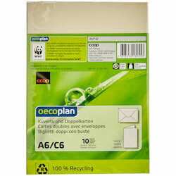 Oecoplan Cartes &amp; enveloppes ivoires A6/C6
