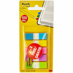 Post-it Index 5x20 pièces