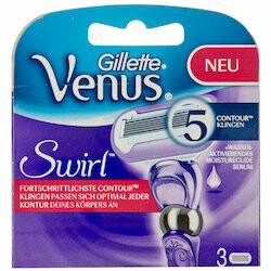 Gillette Lames de rasoir Venus Swirl 3 pièces