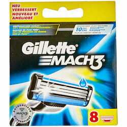 Gillette Lames de rasoir 3-lames Mach3 8 pièces