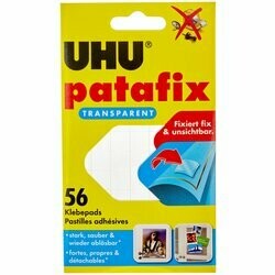 Uhu Pâte collante Patafix transparente 56 pièces